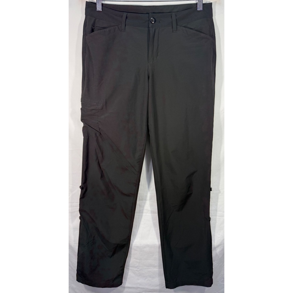 Eddie Bauer First Ascent Womens 6 Hiking Pants Gray Roll Up Cargo D3761259